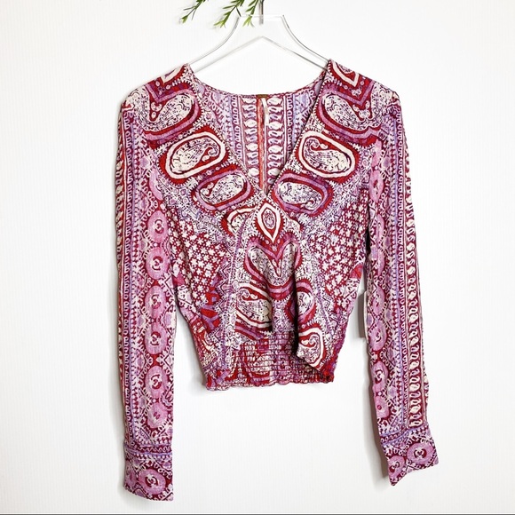 Free People- Wild and Free Blouse - Size Small - Picture 3 of 8